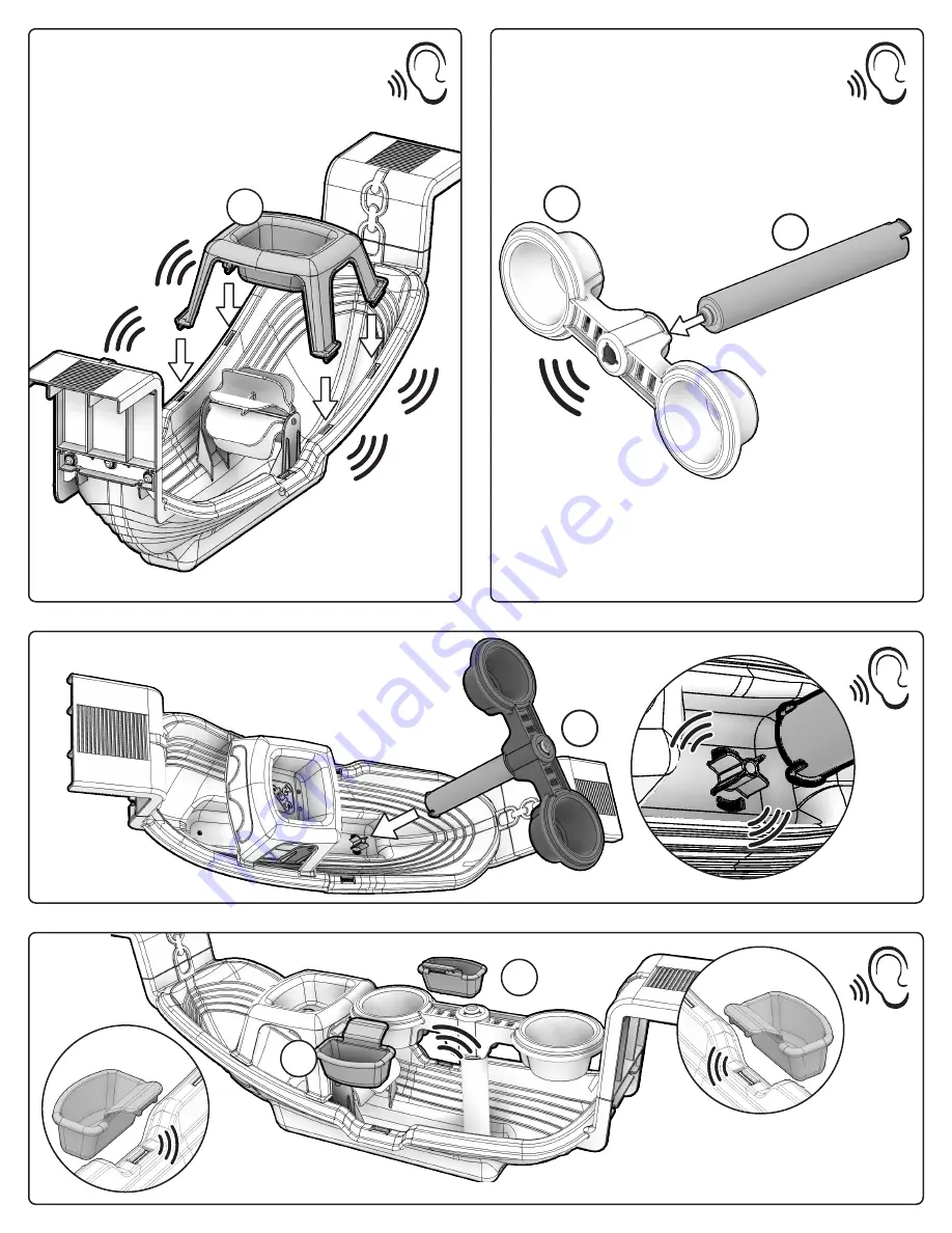 Step2 Nautical Rain Showers Bath Set 4140 Assembly Instructions Manual Download Page 5