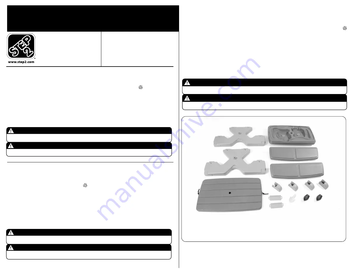 Step2 Picnic Play Table 798700 Скачать руководство пользователя страница 1