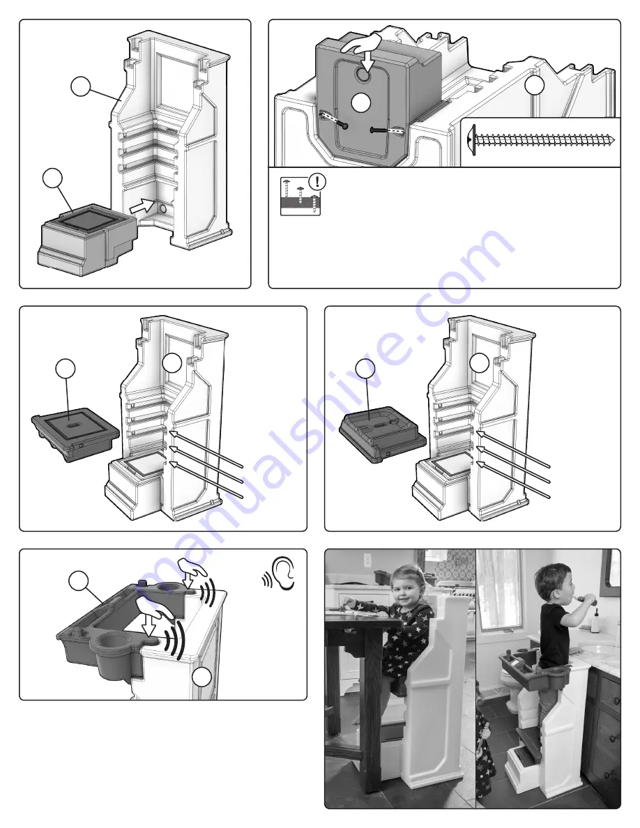 Step2 Stepup Sidekick Learning Tower 4134 Assembly Instructions Download Page 2