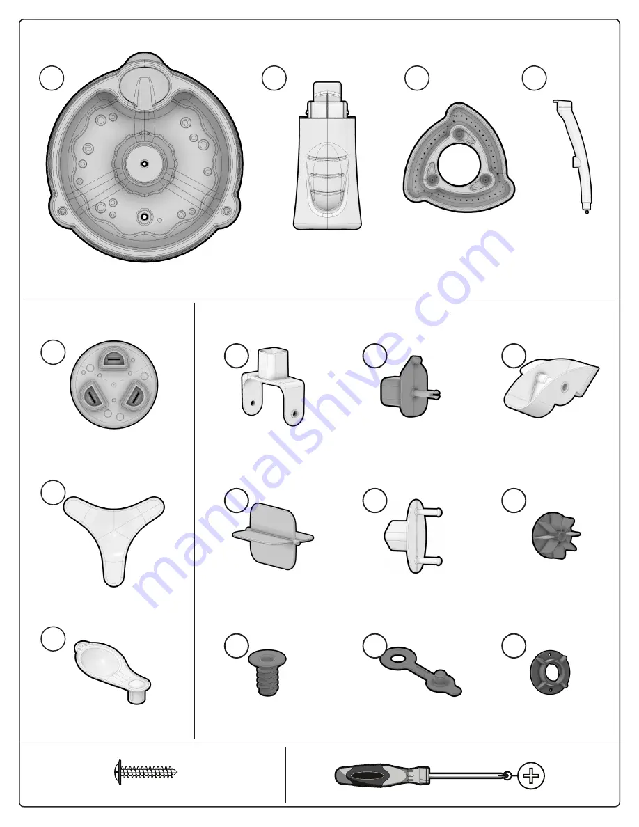 Step2 Summer Shower Splash Tower Water Table 4936 Manual Download Page 2