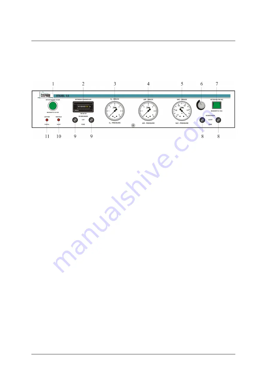 Stephan STAXEL 3,5 Operating Manual Download Page 14