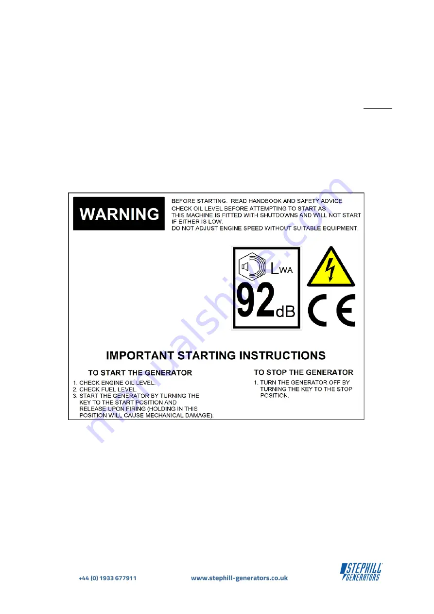 Stephill SE6000D4 Operation Manual Download Page 9