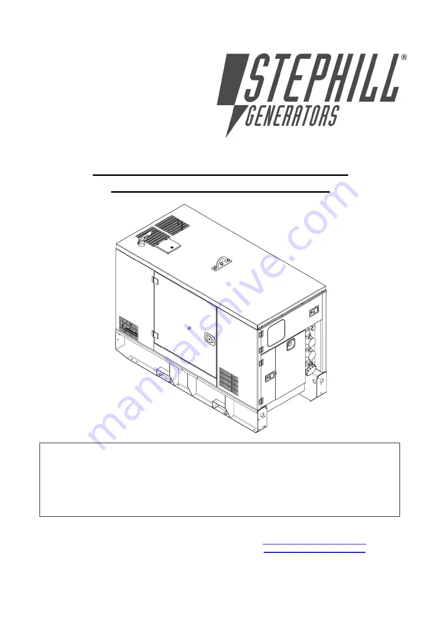 Stephill SSDP30 Handbook Download Page 1