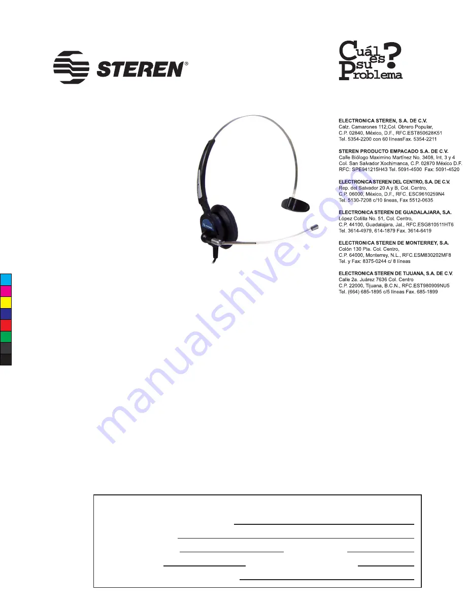 Steren 300-595 Quick Start Manual Download Page 1