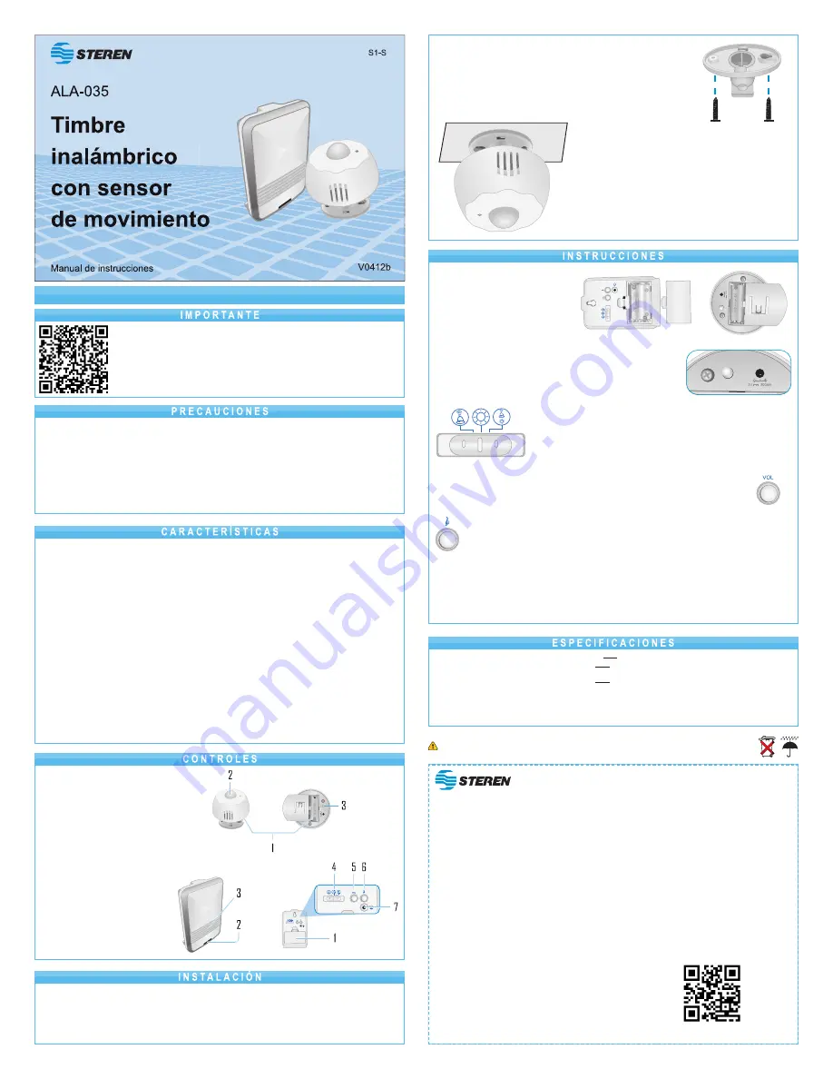 Steren ALA-035 Скачать руководство пользователя страница 1