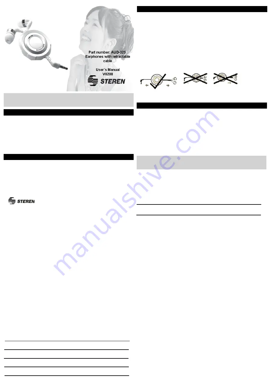 Steren AUD-325 User Manual Download Page 1