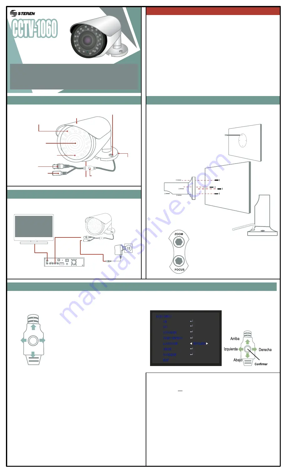 Steren CCTV-1060 Скачать руководство пользователя страница 1