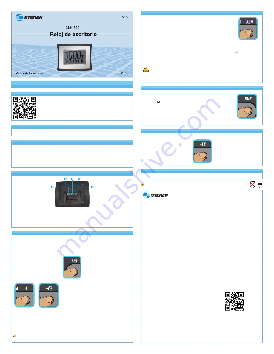 Steren CLK-320 Instruction Manual Download Page 1