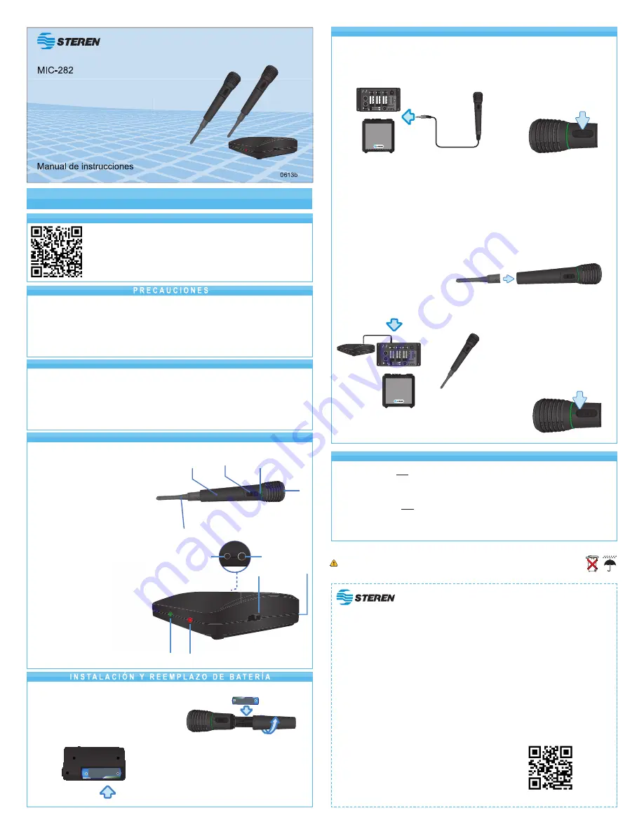 Steren MIC-282 Instruction Manual Download Page 1