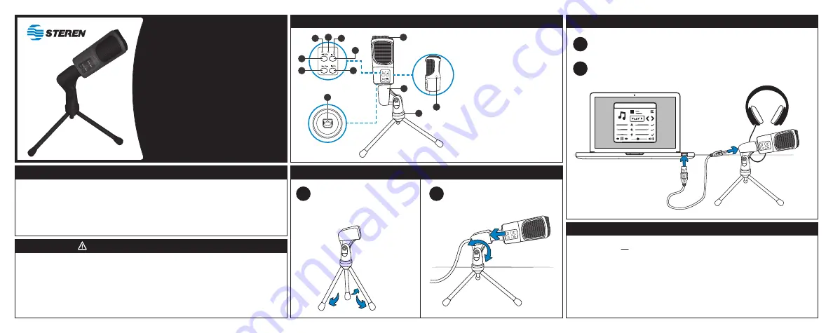 Steren MIC-555 Instruction Manual Download Page 1