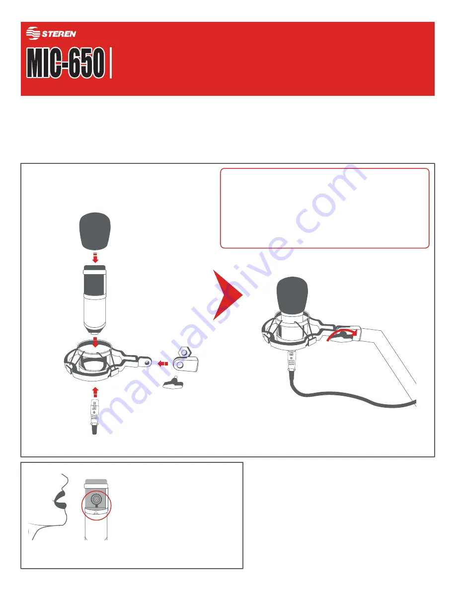 Steren MIC-650 Скачать руководство пользователя страница 1