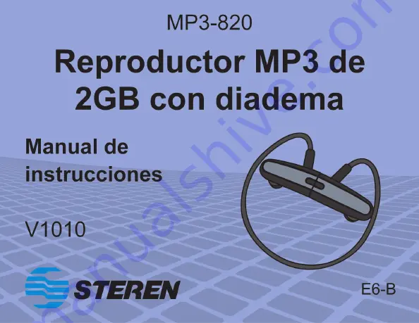 Steren MP3-820 Скачать руководство пользователя страница 1