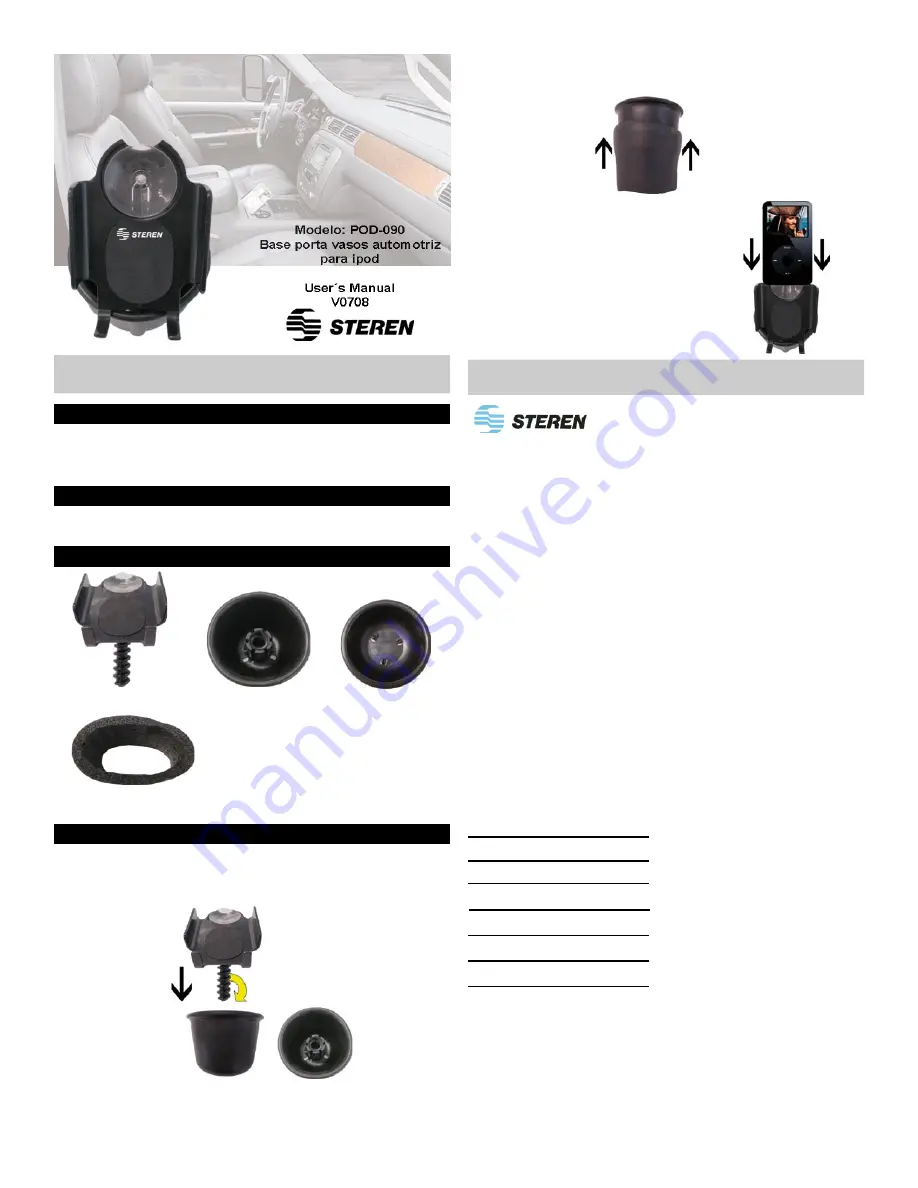 Steren POD-090 User Manual Download Page 2