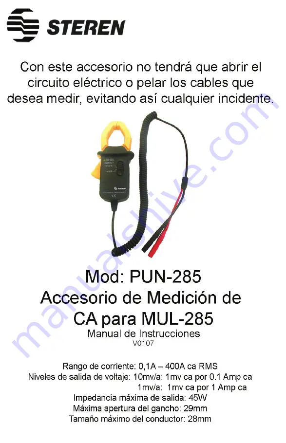 Steren PUN-285 User Manual Download Page 1