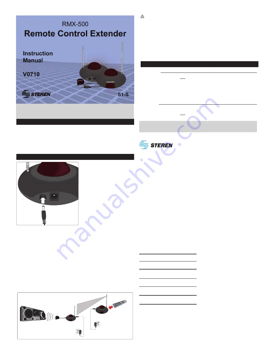 Steren RMX-500 Instruction Manual Download Page 1