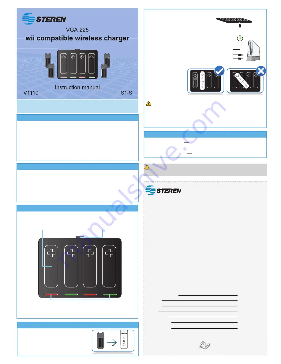 Steren VGA-225 Instruction Manual Download Page 1