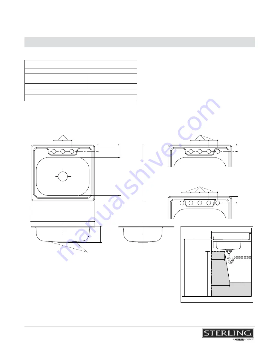 Sterling Plumbing MIDDLETON 14631 Скачать руководство пользователя страница 2