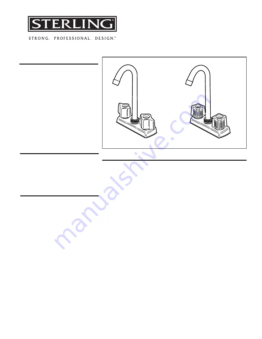 Sterling Bar Faucets 26290 Скачать руководство пользователя страница 1