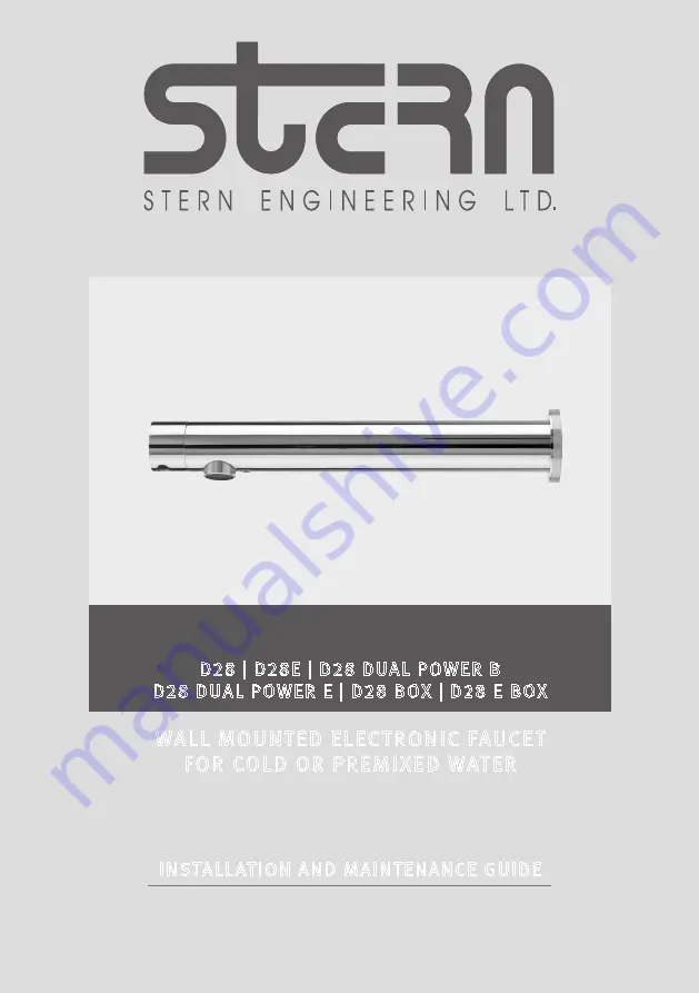 Stern D28 BOX Скачать руководство пользователя страница 1