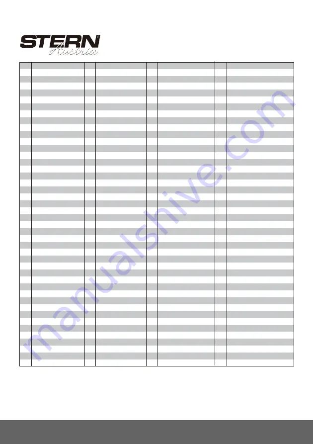 Stern TMS210A Operating Instructions Manual Download Page 33