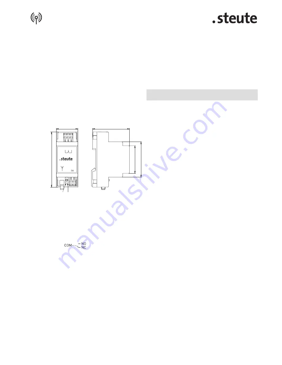 steute RF Rx SW868-1 Скачать руководство пользователя страница 9