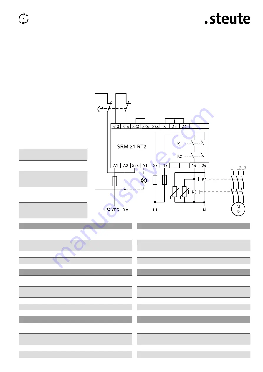 steute SRM 21 RT2 Mounting And Wiring Instructions Download Page 14