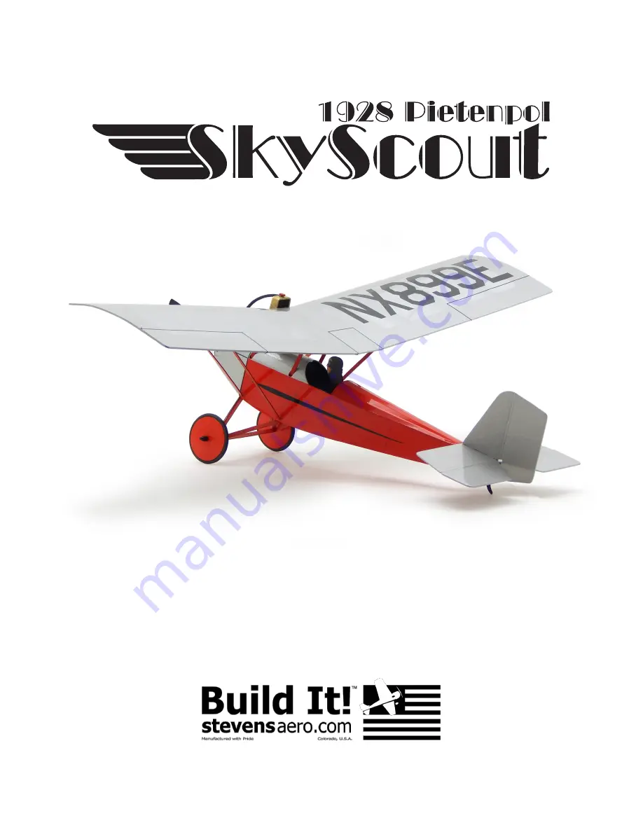 Stevens AeroModel Build It! Pietenpol Sky Scout 1928 Скачать руководство пользователя страница 1