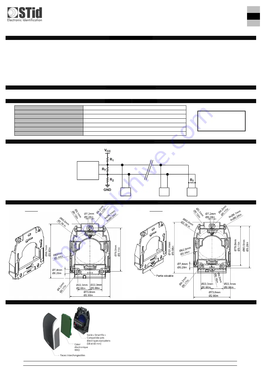 Stid Architect LEGIC ARC Le2 Series Installation Instructions Manual Download Page 7