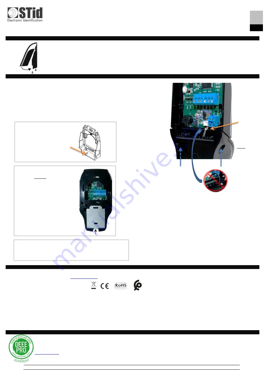 Stid Architect LEGIC ARC Le2 Series Installation Instructions Manual Download Page 13