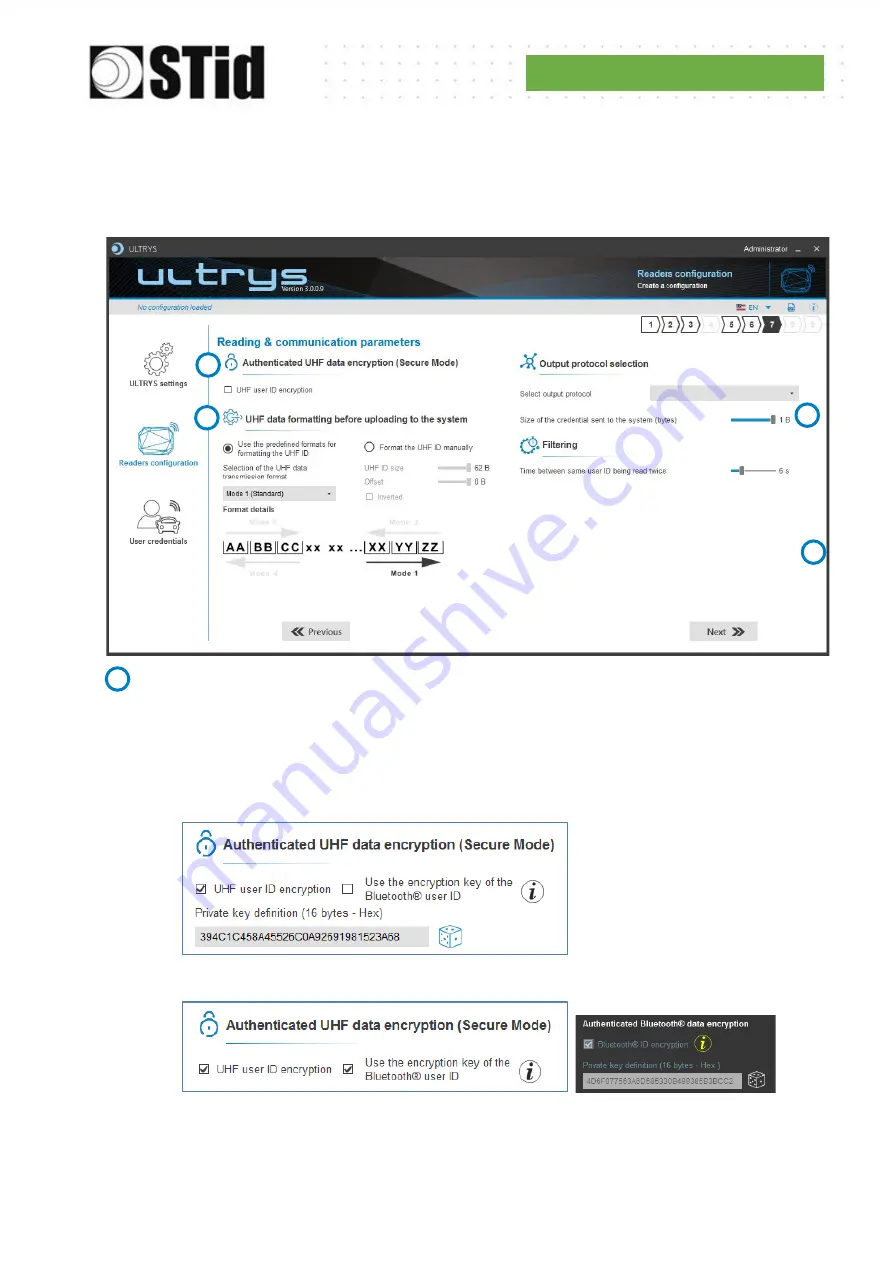 Stid ultrys User Manual Download Page 108