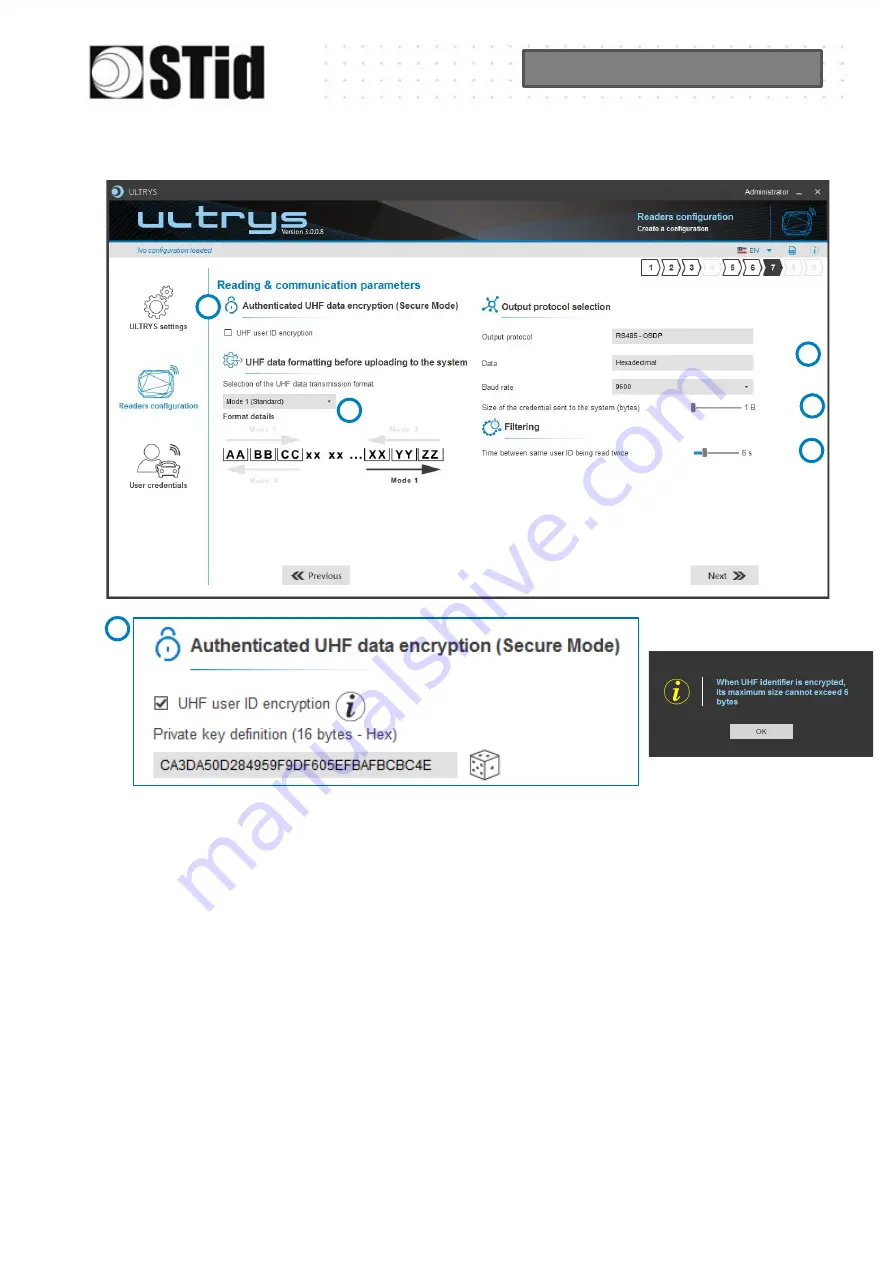 Stid ultrys User Manual Download Page 264