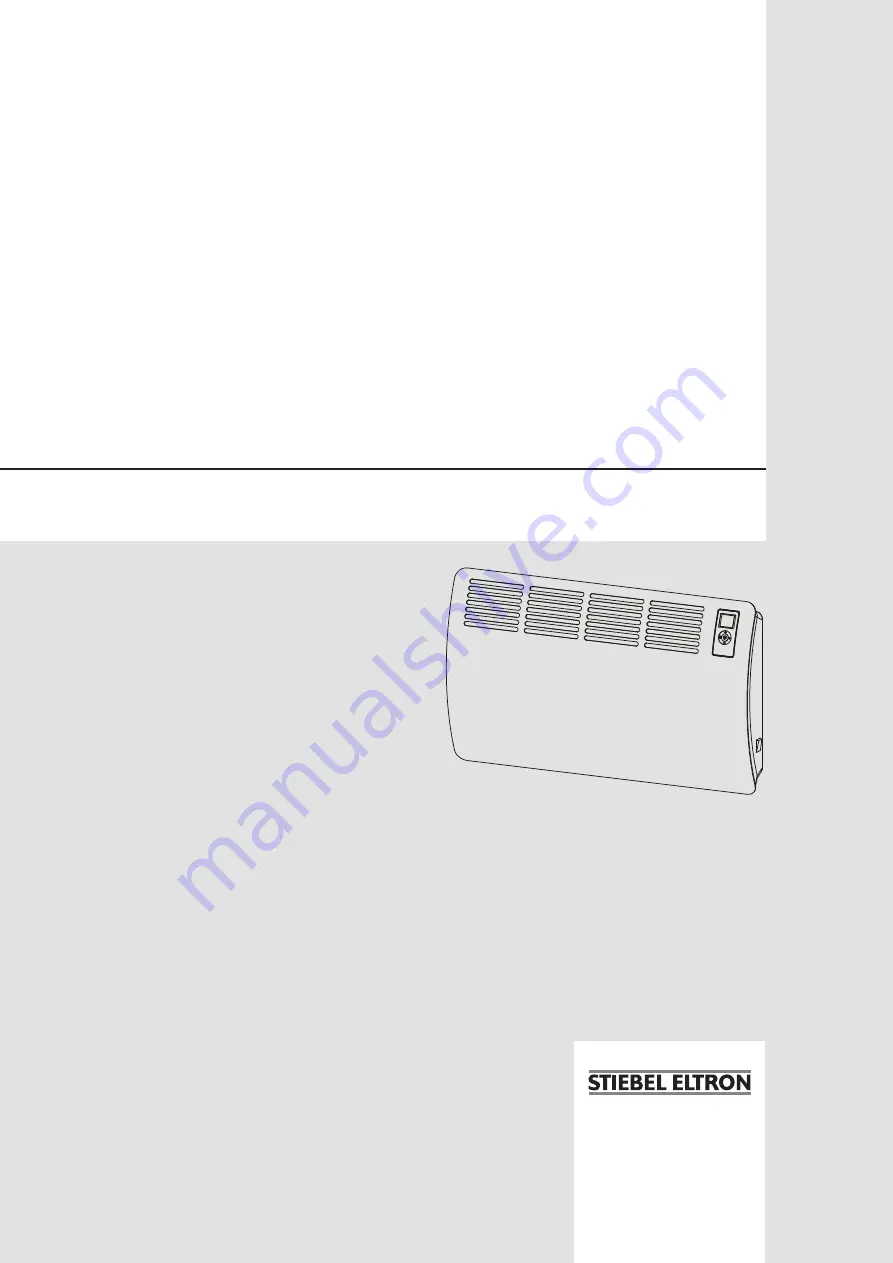 STIEBEL ELTRON 200268 Operation And Installation Download Page 1