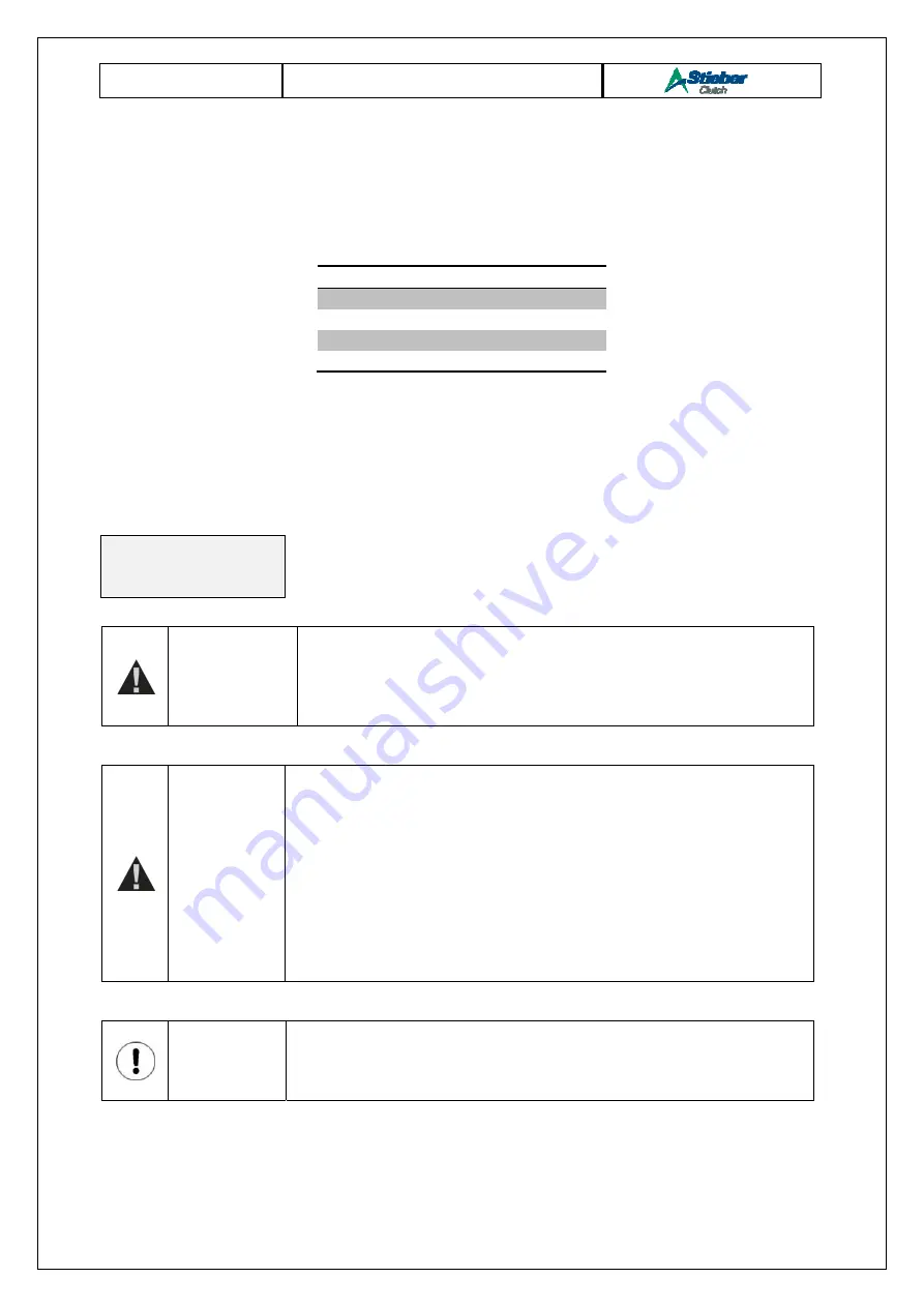 Stieber Clutch RSXM Series Assembly And Maintenance Manual Download Page 19