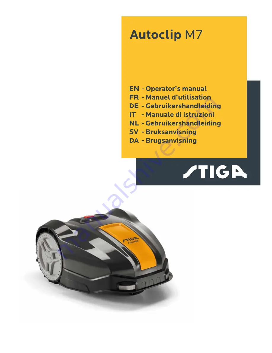 Stiga Autoclip M7 Operator'S Manual Download Page 1