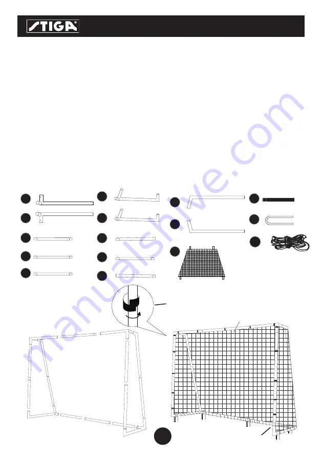 Stiga GOAL SCORER Assembly & Instruction Manual Download Page 3