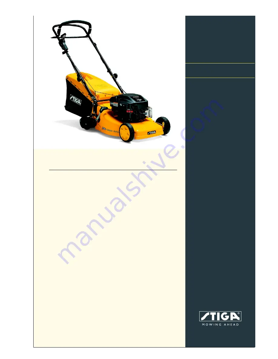 Stiga TURBO 48 S ROLLER Specification Download Page 1