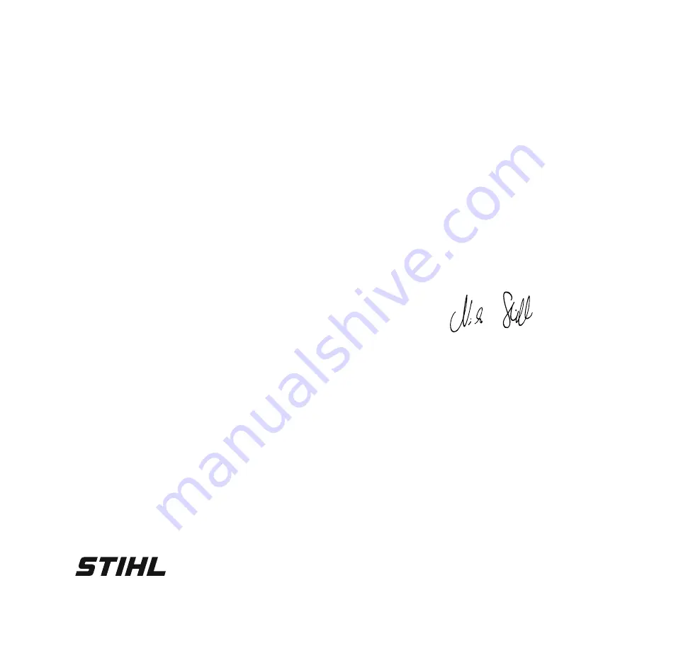 Stihl SP 92 T Instruction Manual Download Page 3