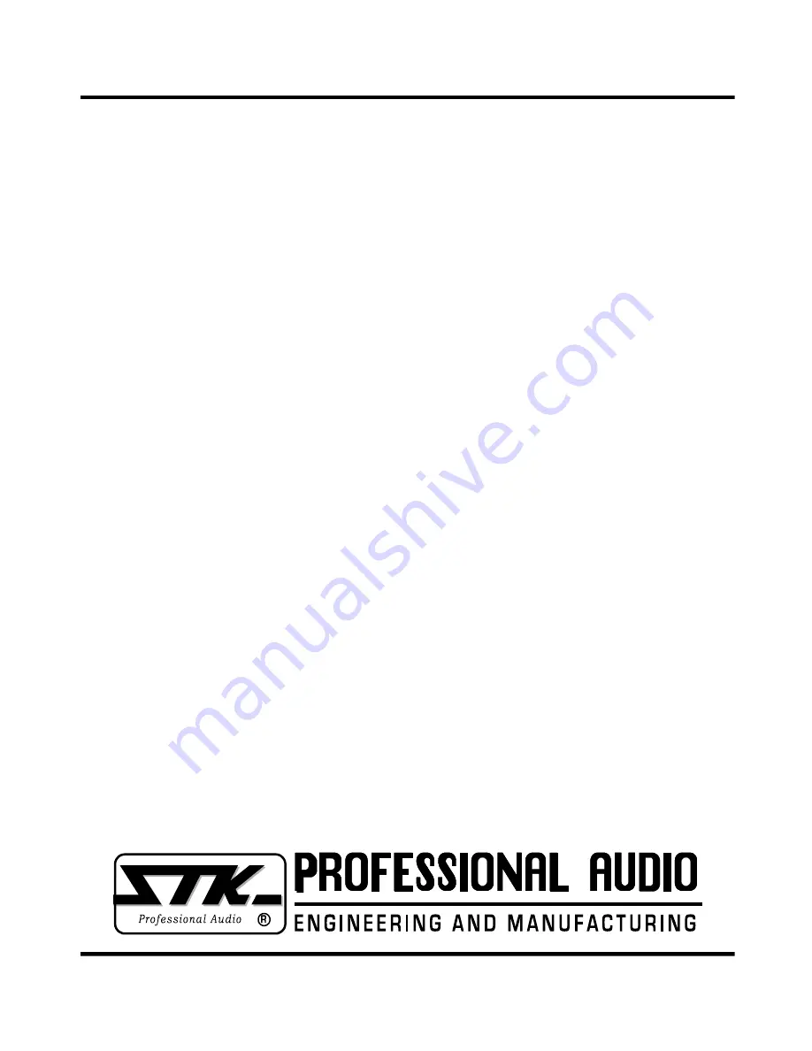 STK Professional Audio SPM-122AP Скачать руководство пользователя страница 12