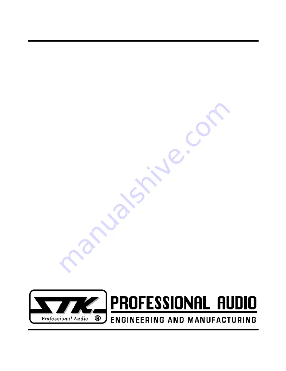 STK Professional Audio VP-150 Скачать руководство пользователя страница 12