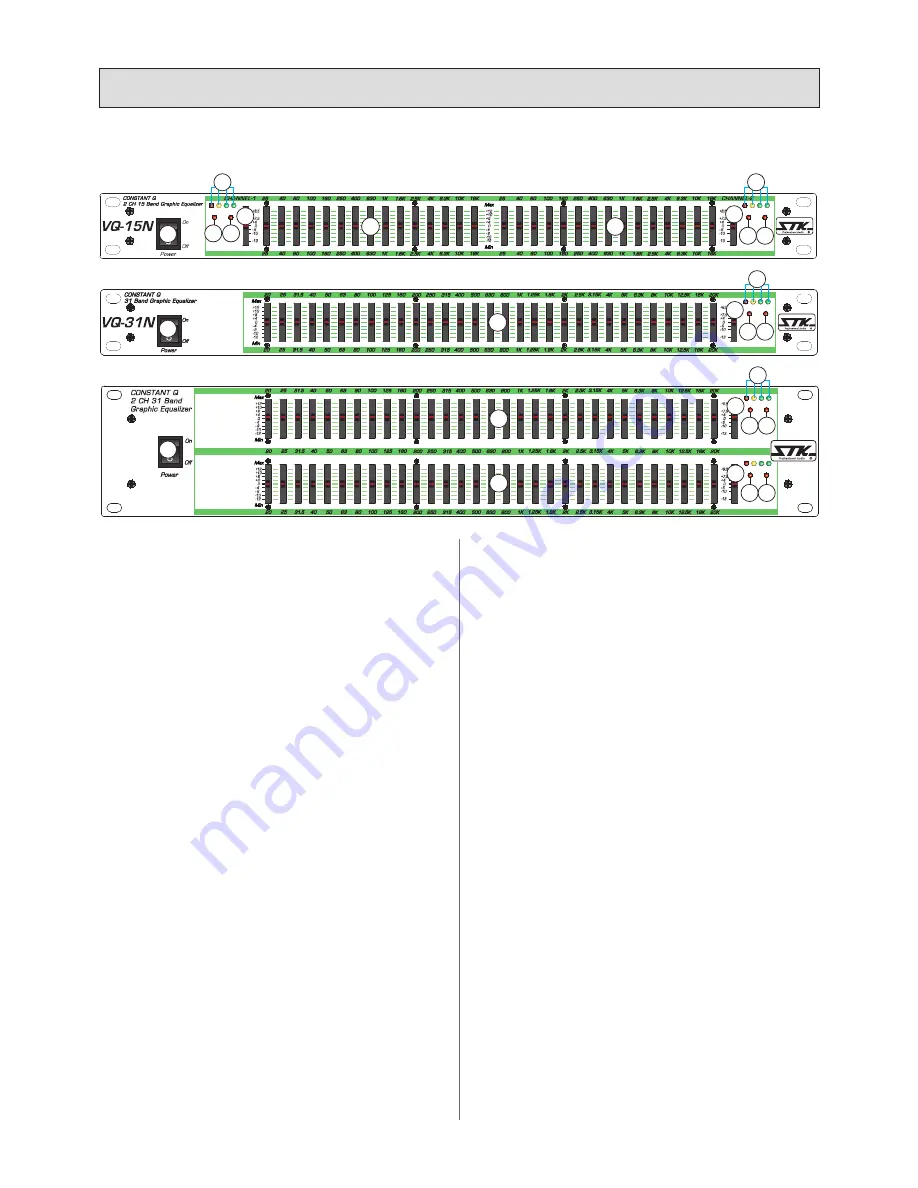 STK Professional Audio VQ-15N Скачать руководство пользователя страница 6
