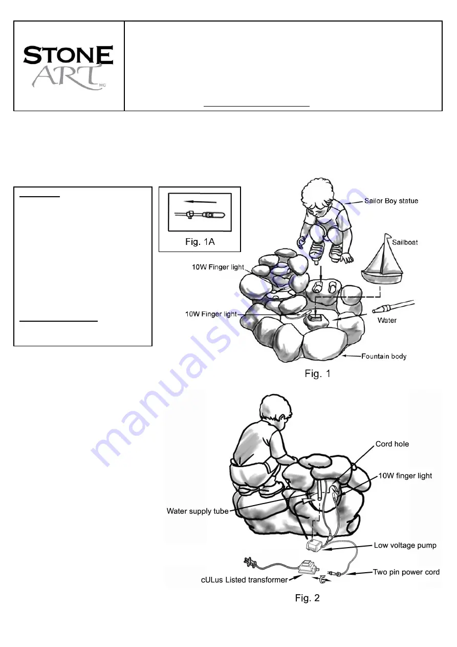 Stone Art FC0186BA Manual Download Page 1