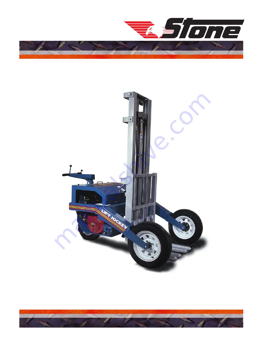 Stone Lift Jockey LJ100 Service & Parts Manual Download Page 1