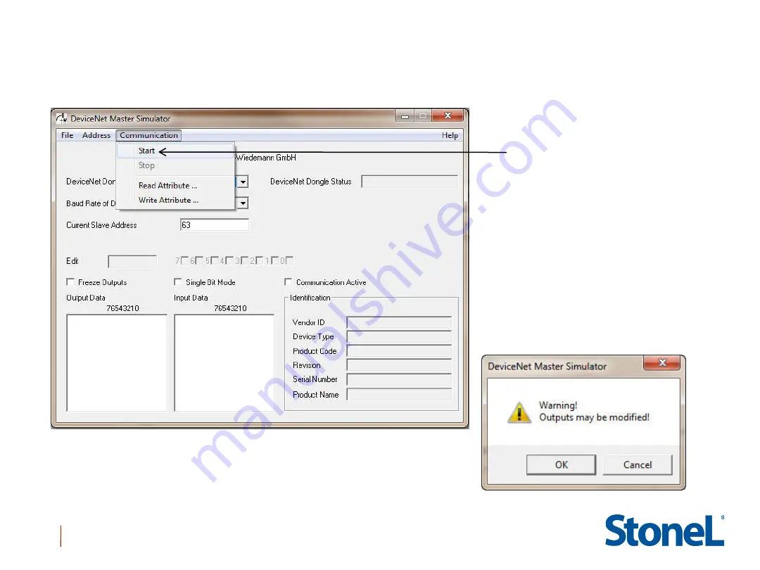 StoneL DeviceNet CK464002A Manual Download Page 13