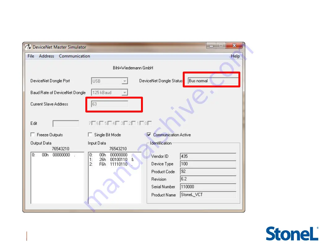 StoneL DeviceNet CK464002A Manual Download Page 14