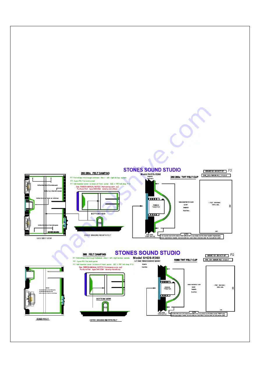 Stones Sound Studio Ribbon 260 Скачать руководство пользователя страница 32