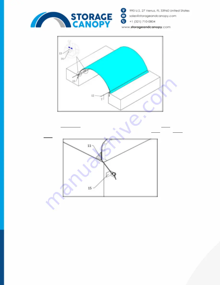 Storage Canopy 26x40x10 Container Shelter Single truss Скачать руководство пользователя страница 8