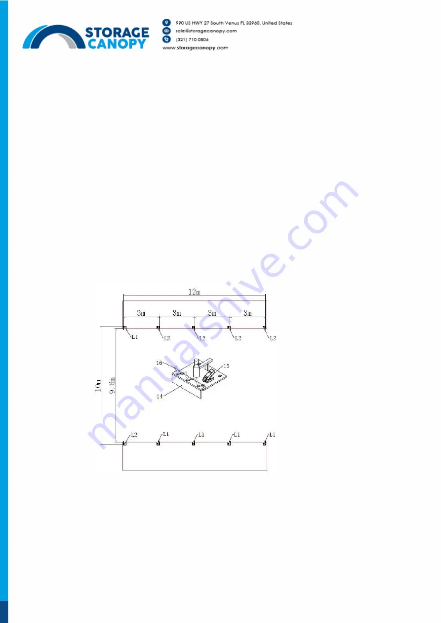 Storage Canopy C3340S Assembly Manual Download Page 5