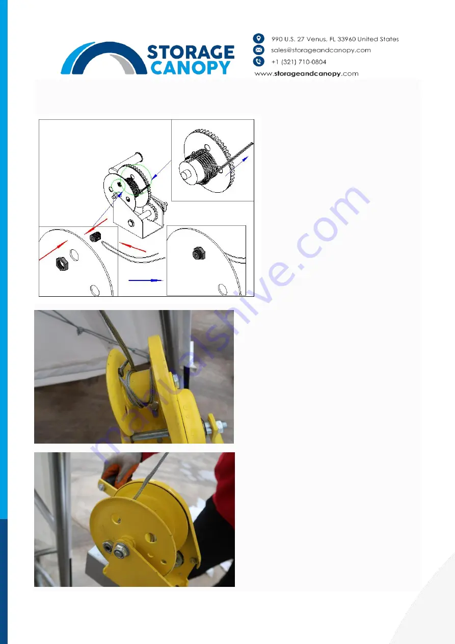 Storage Canopy EWC3340DTPR Assembly Instructions Manual Download Page 14