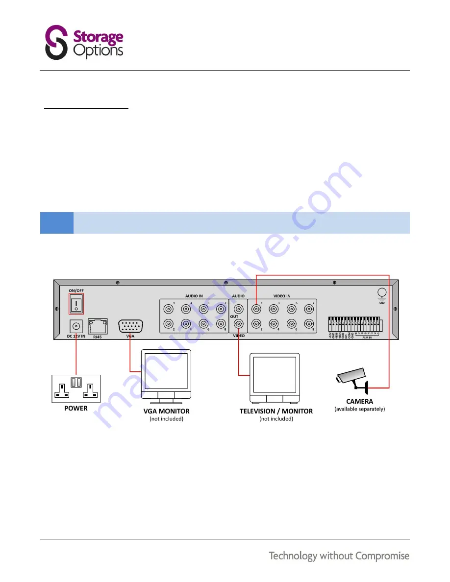 Storage Options 8 Channel DVR Instruction Manual Download Page 6