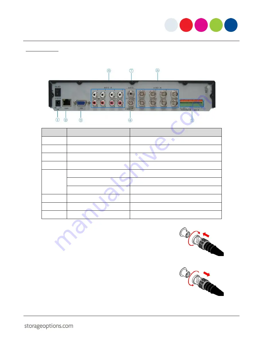 Storage Options 8 Channel DVR Instruction Manual Download Page 13